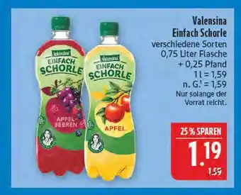 Marktkauf Valensina einfach schorle Angebot