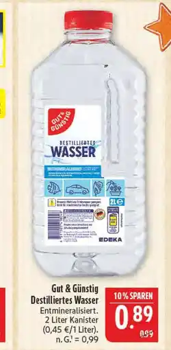 Marktkauf Gut & günstig destilliertes wasser Angebot
