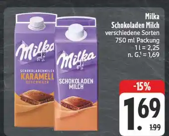 Edeka Milka schokoladen milch Angebot