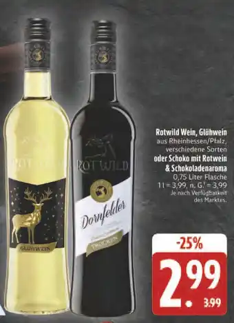 Edeka Rotwild glühwein Angebot