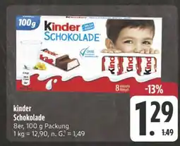 Edeka Kinder schokolade Angebot