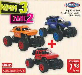 Marktkauf Speedzone big-wheel-truck orange Angebot