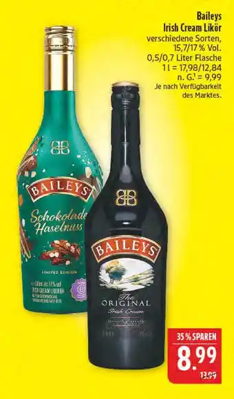 Marktkauf Baileys schokolade haselnuss Angebot