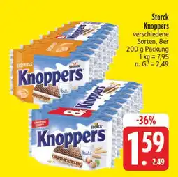 Edeka Storck knoppers erdnuss Angebot