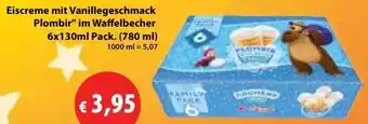 Mix Markt Eiscreme mit Vanillegeschmack Plombir Angebot