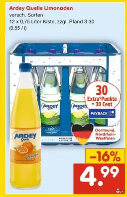 Netto Marken-Discount Ardey quelle limonaden Angebot