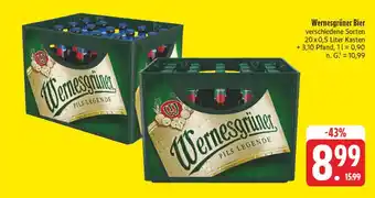 Edeka Wernesgrüner pils legende Angebot