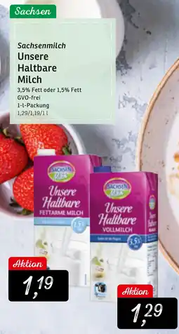 KONSUM Sachsenmilch Unsere Haltbare Milch Angebot