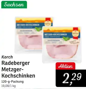 KONSUM Korch Radeberger Metzger Kochschinken Angebot