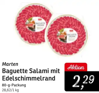 KONSUM Marten Baguette Salami mit Edelschimmelrand Angebot