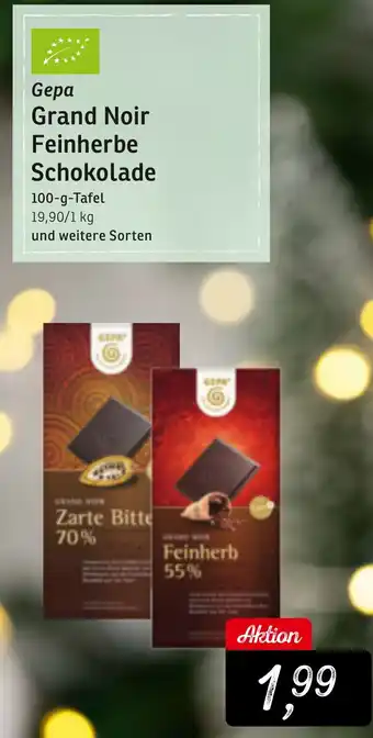 KONSUM Gepa Grand Noir Feinherbe Schokolade Angebot