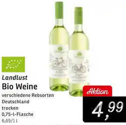KONSUM Landlust Bio Weine Angebot