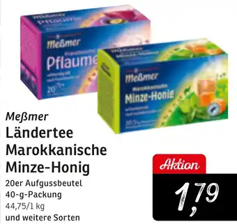 KONSUM Meẞmer Ländertee Marokkanische Minze-Honig Angebot