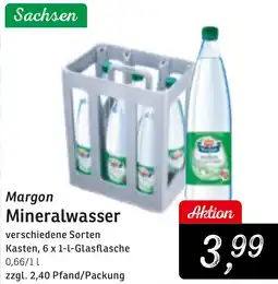 KONSUM Margon Mineralwasser Angebot