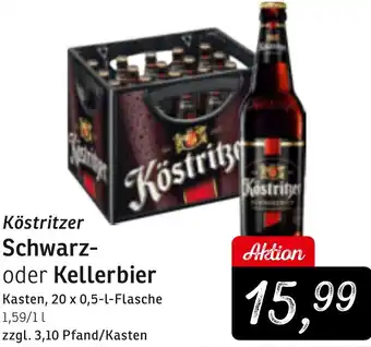 KONSUM Köstritzer Schwarz- oder Kellerbier Angebot