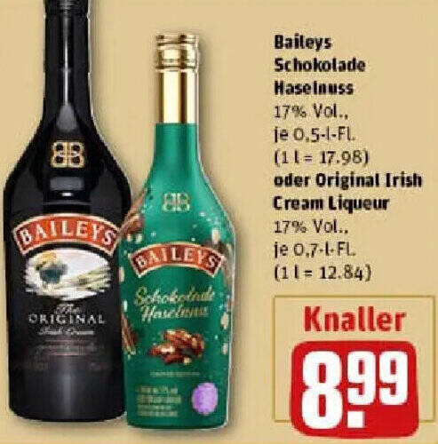 Wunderbar Baileys Angebot Rewe Bild