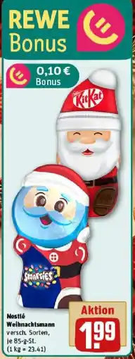 REWE Nestlé Weihnachtsmann Angebot