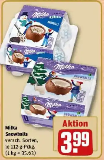 REWE Milka Snowballs Angebot