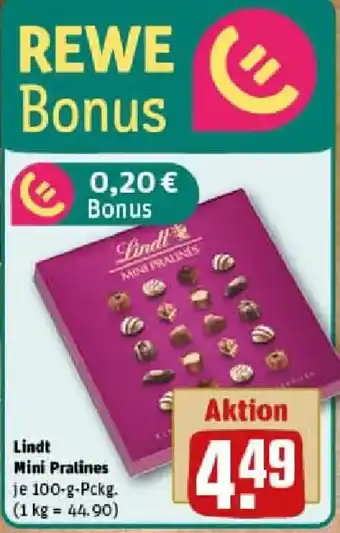 REWE Lindt Mini Pralines Angebot