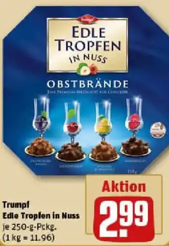 REWE Trumpf Edle Tropfen in Nuss Angebot