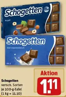 REWE Schogetten Angebot