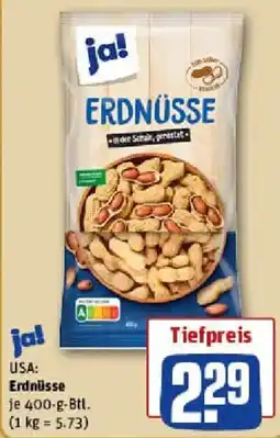 REWE ja! Erdnüsse Angebot