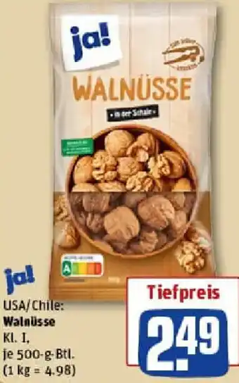 REWE ja! Walnüsse Angebot