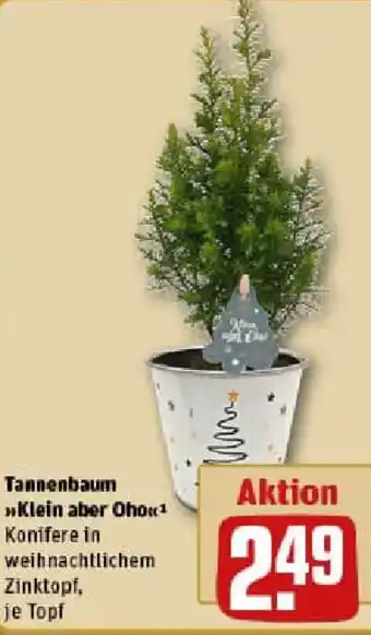 REWE Tannenbaum Klein aber Oho Angebot