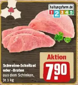 REWE Schweine-Schnitzel oder Braten Angebot