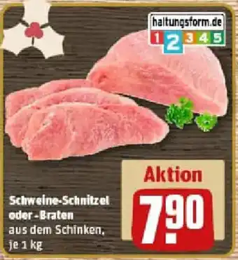 REWE Schweine-Schnitzel oder Braten Angebot