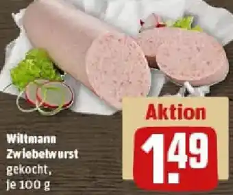 REWE Wiltmann Zwiebelwurst Angebot