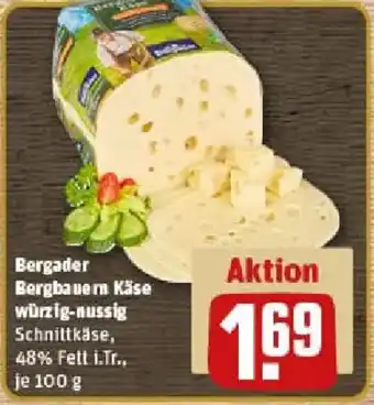 REWE Bergader Bergbauern Käse würzig-nussig Angebot