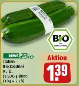 REWE Bio Zucchini Angebot