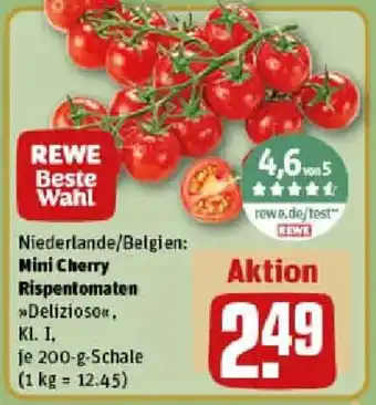 REWE Mini Cherry Rispentomaten Angebot