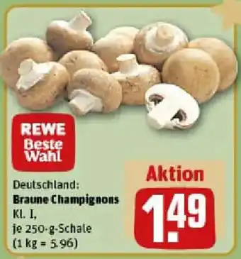 REWE Braune Champignons Angebot