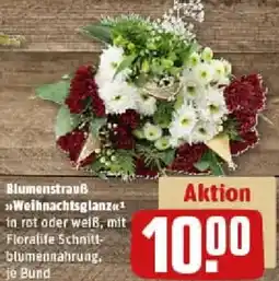 REWE Blumenstrauß Weihnachtsglanz Angebot