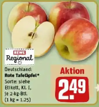 REWE Rote Tafeläpfel Angebot