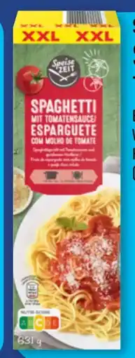 Aldi Nord Speise Zeit Spaghetti mit Tomatensauce XXL Angebot