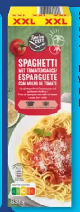Aldi Nord Speise Zeit Spaghetti mit Tomatensauce XXL Angebot