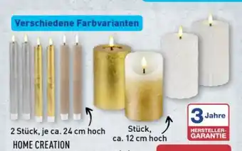Aldi Nord Home Creation LED-Echtwachskerzen Angebot