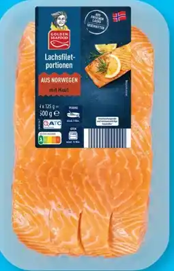 Aldi Nord Golden Seafood Lachsfiletportionen XXL Angebot