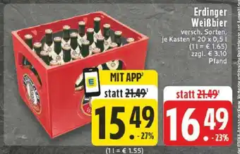 Edeka Erdinger Weißbier Angebot