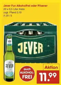 Netto Marken-Discount Jever Fun Alkoholfrei oder Pilsener Angebot
