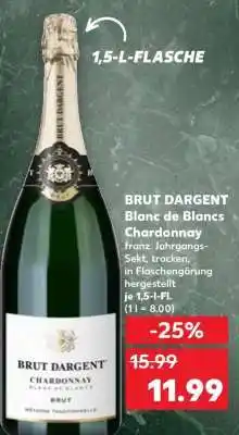 Kaufland BRUT DARGENT Blanc de Blancs Chardonnay Angebot