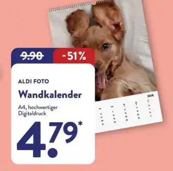 Aldi Nord Wandkalender Angebot