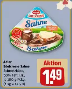REWE Adler Edelcreme Sahne Angebot