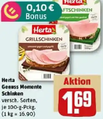 REWE Herta Genuss Momente Schinken Angebot