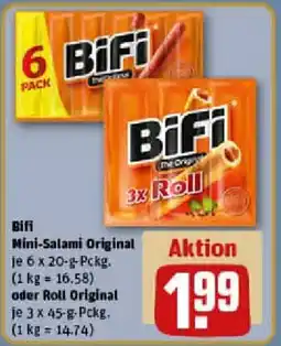 REWE Bifi Mini-Salami Original oder Roll Original Angebot