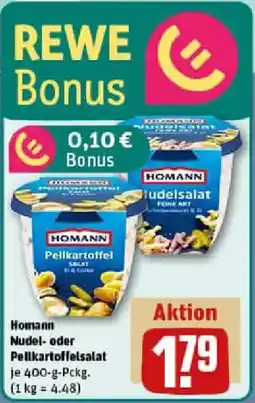 REWE Homann Nudel- oder Pellkartoffelsalat Angebot