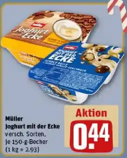 REWE Müller Joghurt mit der Ecke Angebot